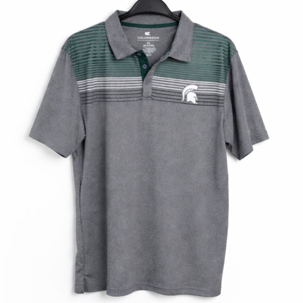 Michigan State Spartans Men's XL Polo Shirt MSU Colosseum